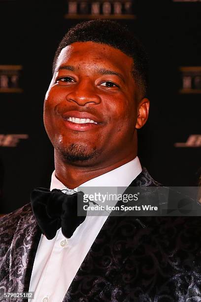 Tampa Bay Buccaneers quarterback Jameis Winston on the Red Carpet for the 5th Annual NFL Honors at the Bill Graham Civic Auditorium in San Francisco...