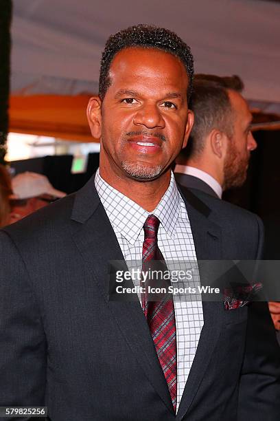 Hall of Fame player Andre Reed on the Red Carpet for the 5th Annual NFL Honors at the Bill Graham Civic Auditorium in San Francisco California.