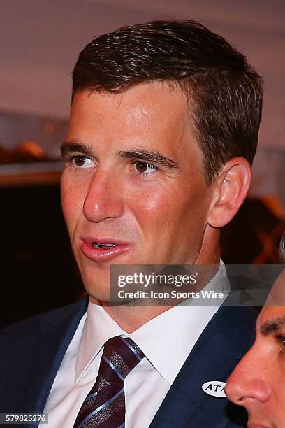 Super Bowl XLII & XLVI MVP Eli Manning on the Red Carpet for the 5th Annual NFL Honors at the Bill Graham Civic Auditorium in San Francisco...