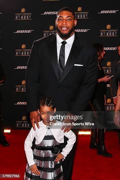 Devon and Leah Still on the Red Carpet for the 5th Annual NFL Honors at the Bill Graham Civic Auditorium in San Francisco California.