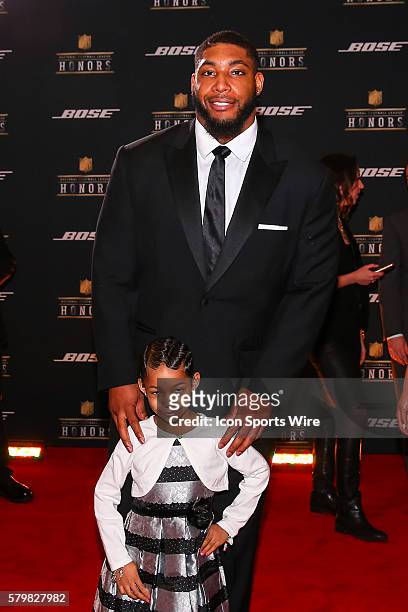 Devon and Leah Still on the Red Carpet for the 5th Annual NFL Honors at the Bill Graham Civic Auditorium in San Francisco California.