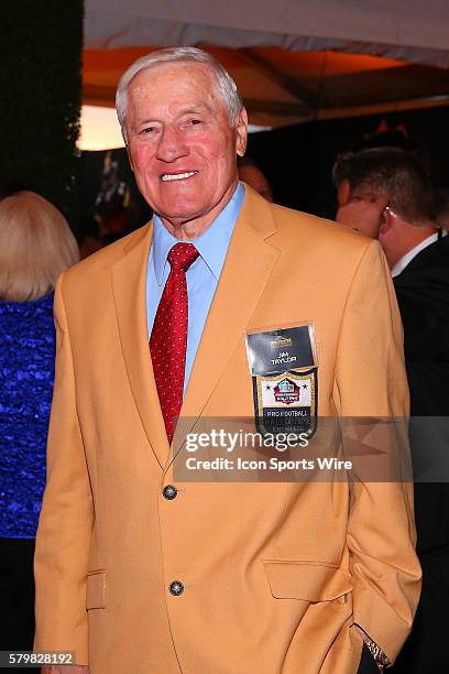 Hall of Famer Jim Taylor on the Red Carpet at the 5th Annual NFL Honors at the Bill Graham Civic Auditorium in San Francisco California.