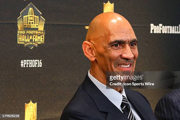 Tony Dungy at the 2016 Hall of Fame press conference at the 5th Annual NFL Honors at the Bill Graham Civic Auditorium in San Francisco California.
