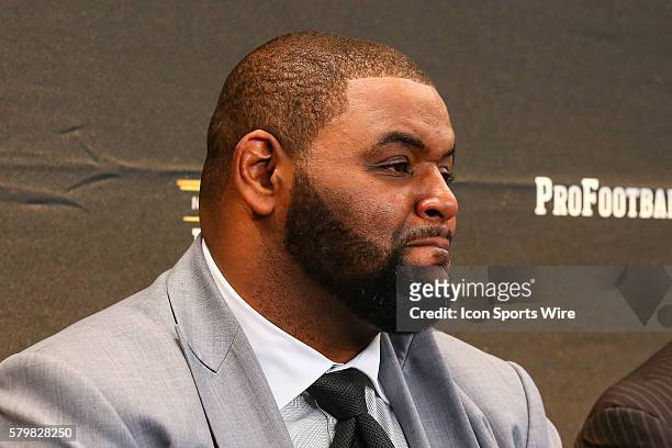 Orlando Pace at the 2016 Hall of Fame press conference at the 5th Annual NFL Honors at the Bill Graham Civic Auditorium in San Francisco California.