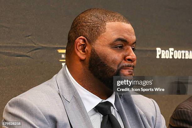 Orlando Pace at the 2016 Hall of Fame press conference at the 5th Annual NFL Honors at the Bill Graham Civic Auditorium in San Francisco California.