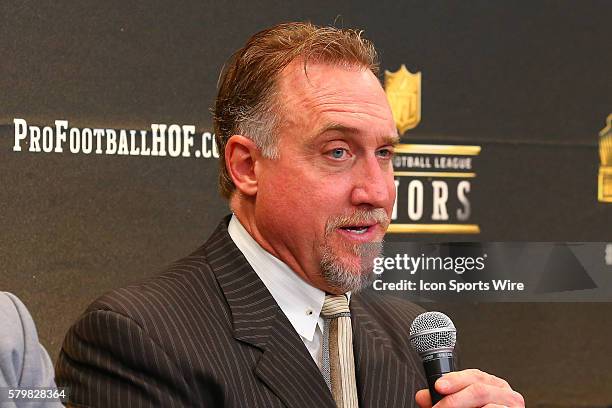 Kevin Greene at the 2016 Hall of Fame press conference at the 5th Annual NFL Honors at the Bill Graham Civic Auditorium in San Francisco California.