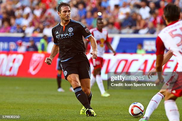 New York City FC midfielder Frank Lampard during the first half of the game between the New York Red Bulls and the New York City FC played at Red...