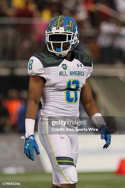 Team Highlight defensive back Iman Marshall during the 2015 Under Armour All-America Game at Tropicana Field in St. Petersburg, Florida.