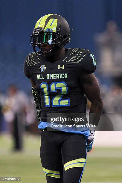 Team Armour defensive back Eric Glover-Williams during the 2015 Under Armour All-America Game at Tropicana Field in St. Petersburg, Florida.