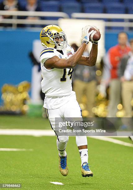 Bruins wide receiver Mossi Johnson during the 2015 Alamobowl in the Alamodome in San Antonio, Texas.