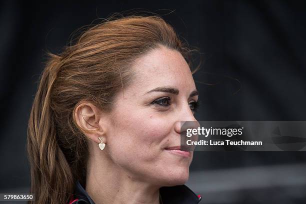 Catherine, Duchess of Cambridge attends the America's Cup World Series at the Race Village on July 24, 2016 in Portsmouth, England.