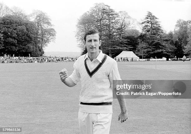 Bill Lawry, the Australian captain, during the tour match between the Duke of Norfolk's XI and The Australians at Arundel, England, 4th May 1968.