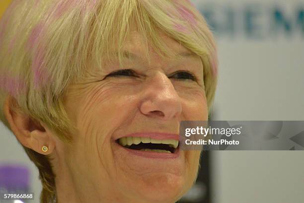 Professor Dame Nancy Rothwell, Vice-Chancellor at the University of Manchester and President of the EuroScience Open Forum 2016 Conference, speaking...