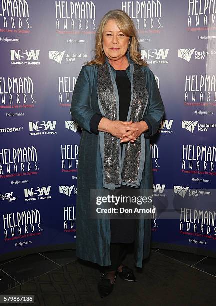 Noni Hazlehurst poses in the awards room at the 16th Annual Helpmann Awards at Lyric Theatre, Star City on July 25, 2016 in Sydney, Australia.