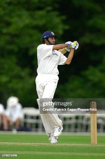 Laxman batting for India the tour match between India and West indies A at Arundel, England, 16th July 2002.