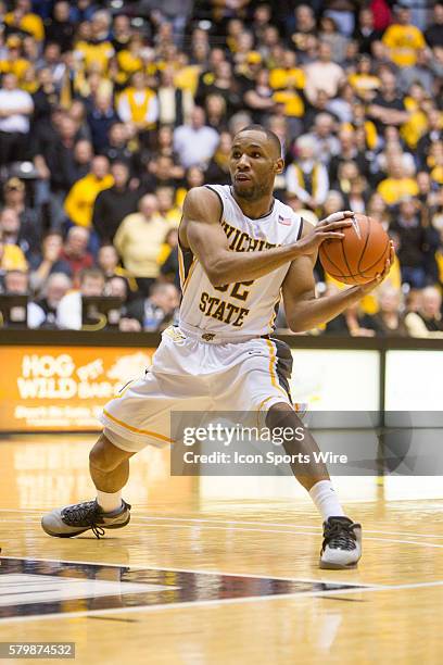 Wichita State Shockers guard Tekele Cotton during the NCAA Missouri Valley Conference mens basketball game between the Bradley Braves and Wichita...