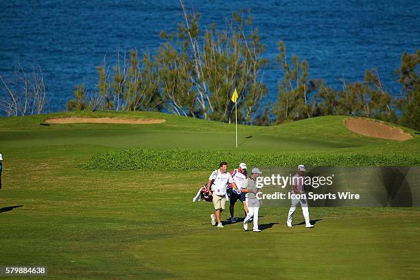 Billy Herschel and Matt Every make their way up number thirteen during the Second Round of the Hyundai Tournament of Champions at Kapalua Plantation...