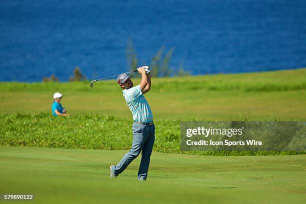 Ryan Moore on number ten during the Final Round of the Hyundai Tournament of Champions at Kapalua Plantation Course on Maui, HI.