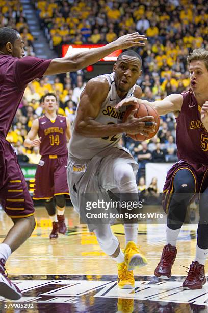 Wichita State Shockers guard Tekele Cotton during the NCAA Missouri Valley Conference mens basketball game between the Loyola Ramblers and the...