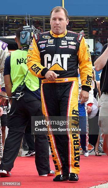 Ryan Newman prior to race action at Michigan International Speedway, during the running of the NASCAR Sprint Cup Series - Pure Michigan 400, at the...