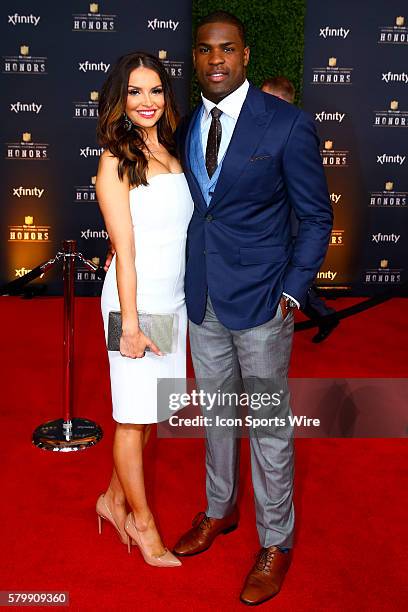 Dallas Cowboy running back DeMarco Murray and his girlfriend Karolyne Long on the Red Carpet for the 4th Annual NFL Honors held at Symphony Hall at...