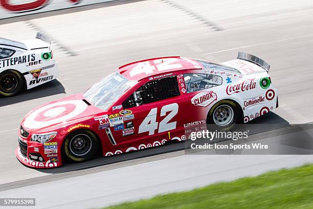 Kyle Larson, NASCAR Sprint Cup Series driver of the Target Chevrolet during the FedEx 400 Benefiting Autism Speaks at Dover International Speedway in...