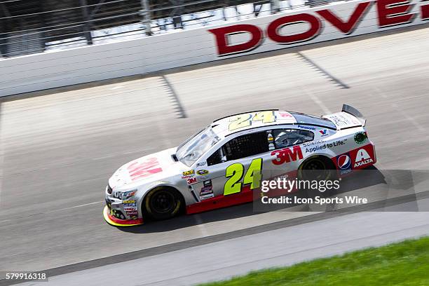 Jeff Gordon, NASCAR Sprint Cup Series driver of the 3M Chevrolet during the FedEx 400 Benefiting Autism Speaks at Dover International Speedway in...