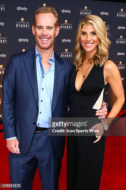 Analyst Joe Buck and wife Michelle Beisner on the Red Carpet at the 4th Annual NFL Honors being held at Symphony Hall in the Phoenix Convention...