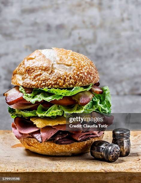 burger - pastrami burger stock pictures, royalty-free photos & images