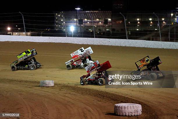 The World Of Outlaws Sprint Car FVP Outlaw Showdown at the Dirt Track at Las Vegas Motor Speedway, Las Vegas NV.