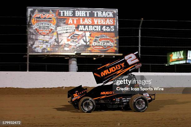 The World Of Outlaws Sprint Car FVP Outlaw Showdown at the Dirt Track at Las Vegas Motor Speedway, Las Vegas NV.