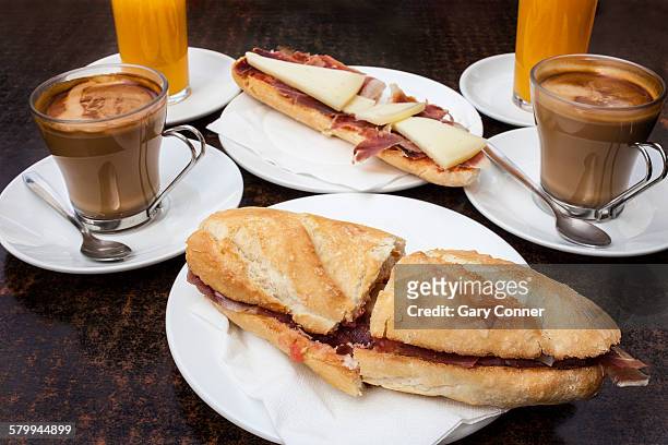 breakfast - salobreña stock pictures, royalty-free photos & images