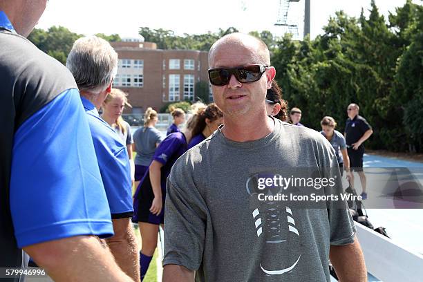Weber State head coach Tim Crompton. The Duke University Blue Devils played the Weber State University Wildcats at Fetzer Field in Chapel Hill, NC in...