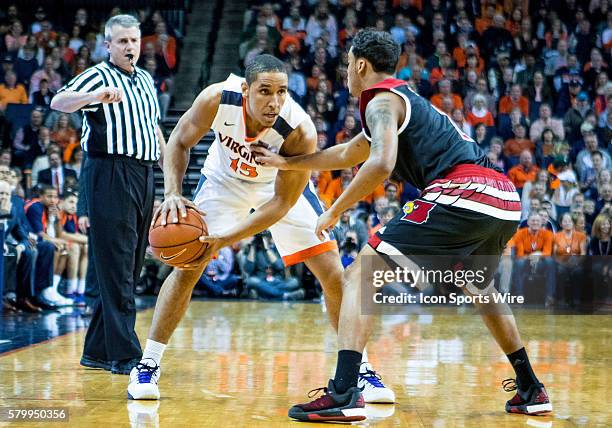 Virginia guard Malcolm Brogdon during an NCAA basketball game between the Virginia Cavaliers and the Louisville Cardinals at John Paul Jones Arena in...