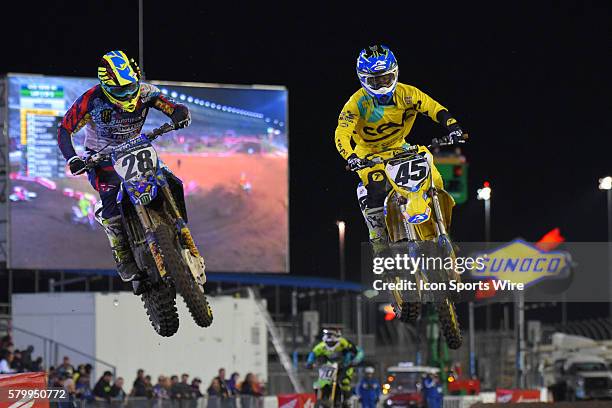 Weston Peick Yamaha YZ450F Menifee, CA Autotrader/Monster/Yamaha team Kyle Cunningham Suzuki RM-Z450 Willow Park, TX Motorcycle Superstore Suzuki in...