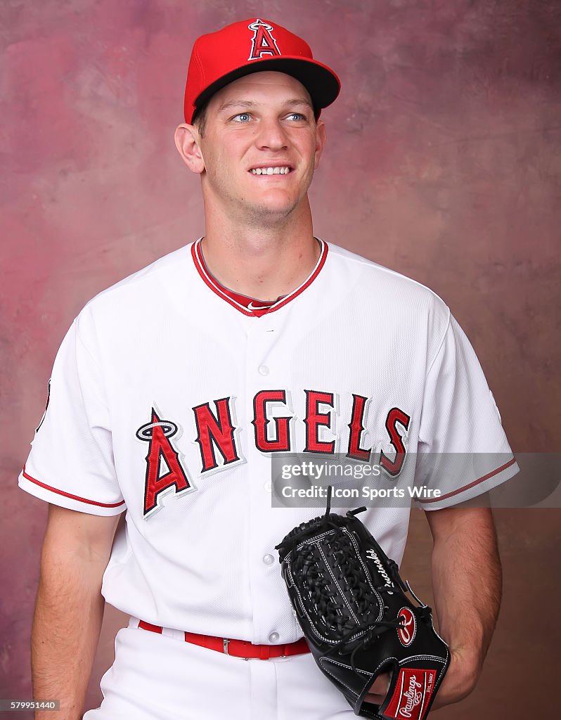 Drew Rucinski Angels Pitcher Drew Rucinski poses for a portrait during the Los ...