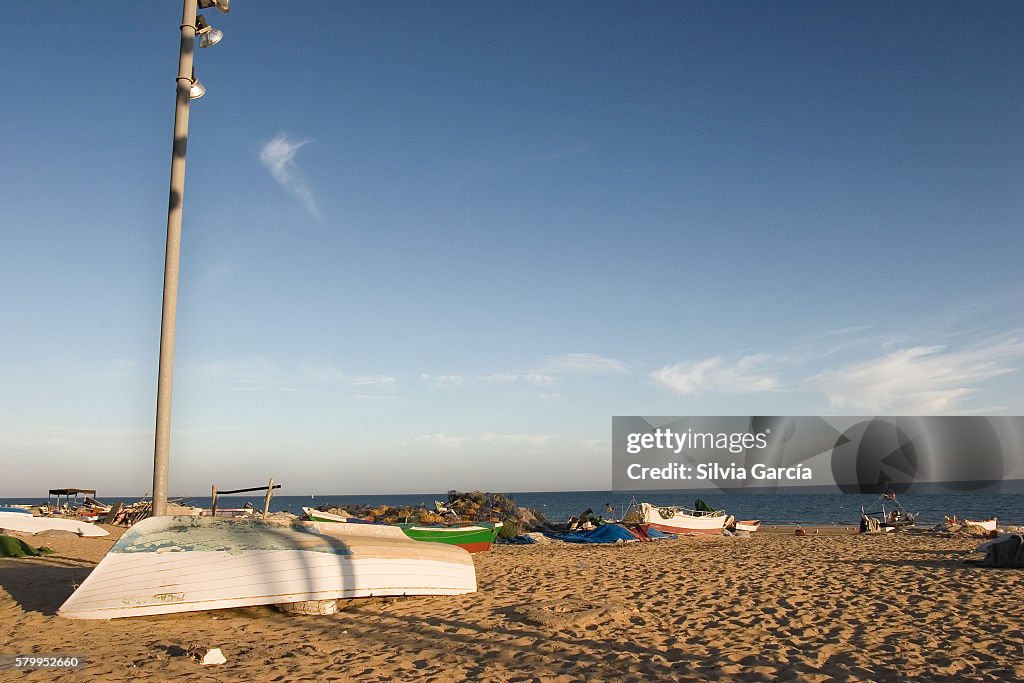 Boats on La Antilla Beach, Huelva