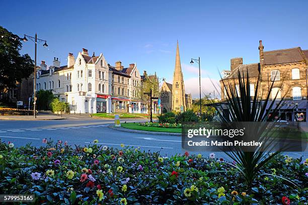 ilkley town centre, west yorkshire - west yorkshire bildbanksfoton och bilder