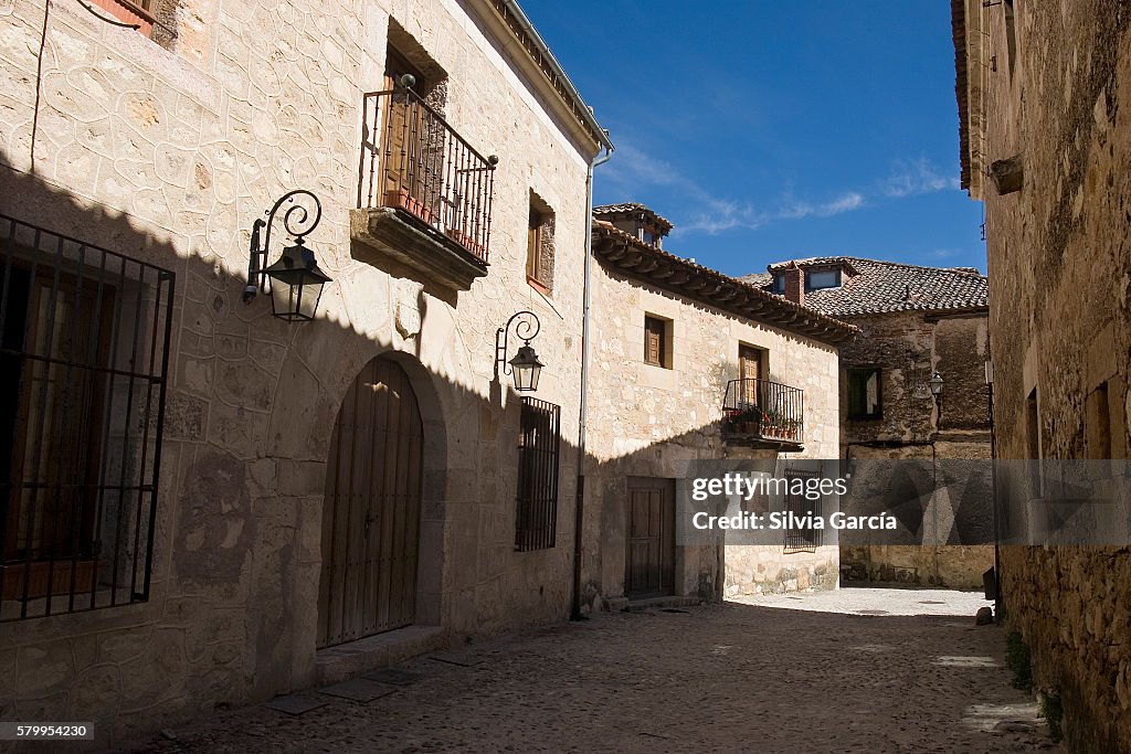 Street of Pedraza, Segovia, Castilla y Leon.