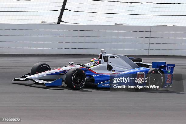 Justin Wilson driver of the Andretti Autosports Honda during the Verizon IndyCar Series ABC Supply 500 at Pocono Raceway in Long Pond, PA. Ryan...