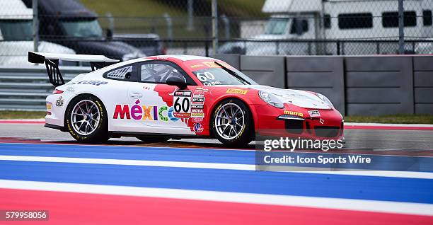 Santiago Creel driving a Porsche 911 for Wright Motosports during the Pirelli World Challenge Grand Prix of Texas at the Circuit of the Americas,...