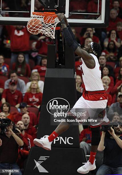 Louisville Cardinals forward Montrezl Harrell in a game between the University of Virginia Cavaliers and the University of Louisville Cardinals in...