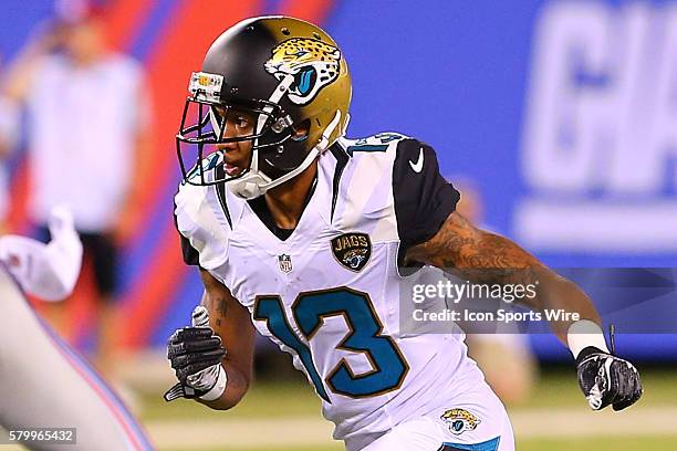 Jacksonville Jaguars wide receiver Rashad Greene during the second quarter of the game between the New York Giants and the Jacksonville Jaguars...