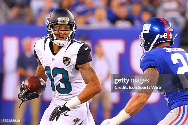 Jacksonville Jaguars wide receiver Rashad Greene during the first quarter of the game between the New York Giants and the Jacksonville Jaguars played...