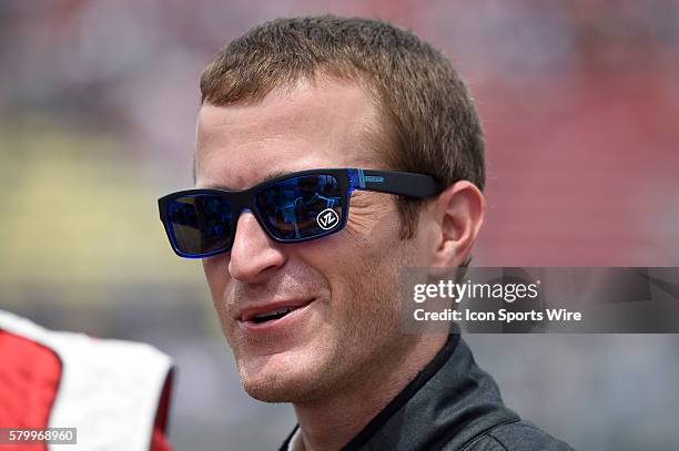 Kasey Kahne prior to the running of the Quicken Loans 400 NASCAR Sprint Cup Series race at Michigan International Speedway in Brooklyn, Mi