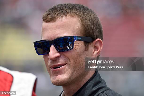 Kasey Kahne prior to the running of the Quicken Loans 400 NASCAR Sprint Cup Series race at Michigan International Speedway in Brooklyn, Mi