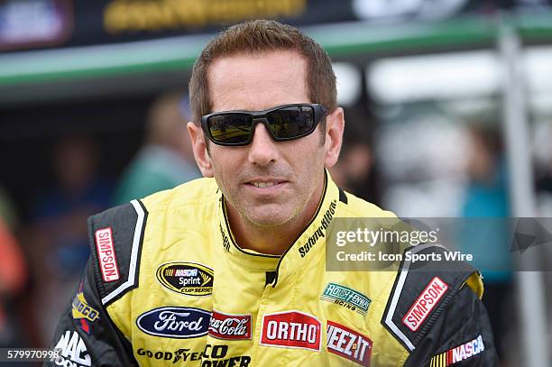 Greg Biffle on Pit Road prior to the running of the Quicken Loans 400 NASCAR Sprint Cup Series race at Michigan International Speedway in Brooklyn, Mi