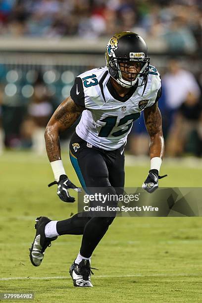 Jacksonville Jaguars wide receiver Rashad Greene during the preseason game between the Jacksonville Jaguars and the Detroit Lions at Everbank Field...