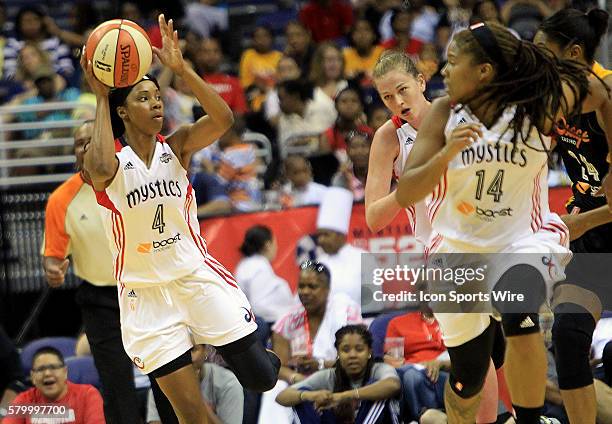 Tayler Hill of the Washington Mystics during a WNBA game against the Tulsa Storm at Verizon Center, in Washington D.C. Tulsa won 86-82.