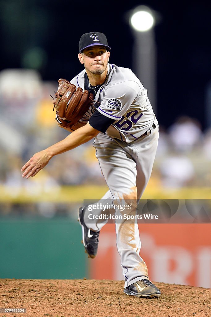 MLB: AUG 29 Rockies at Pirates